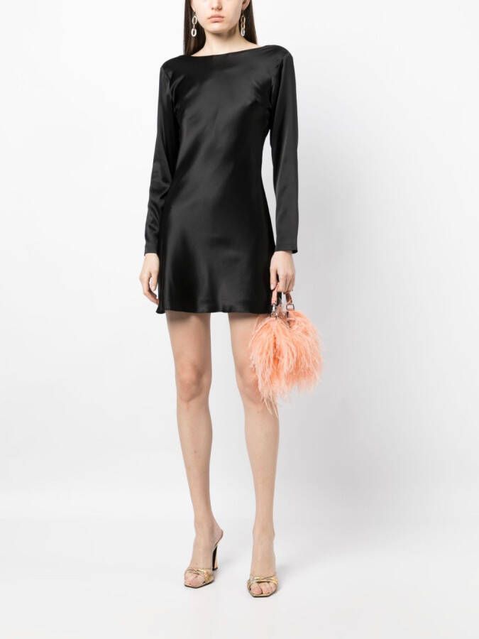Cynthia Rowley Mini-jurk met lange mouwen Zwart