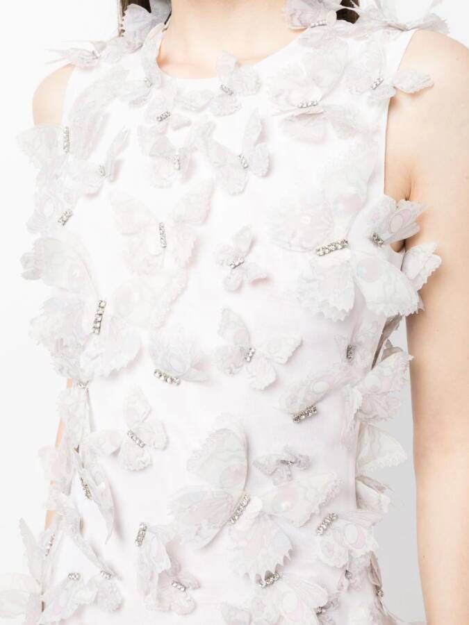 Cynthia Rowley Mouwloze mini-jurk Wit
