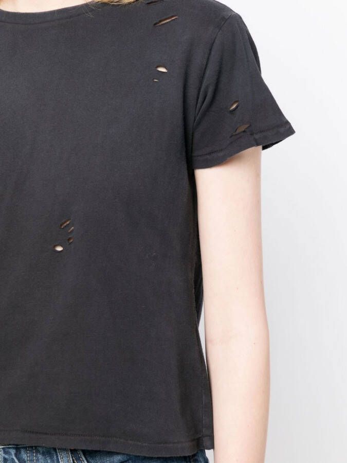Cynthia Rowley T-shirt met perforatie detail Zwart