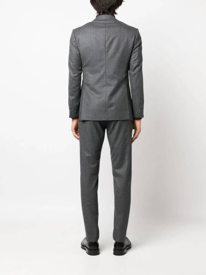 D4.0 Blazer met enkele rij knopen Grijs