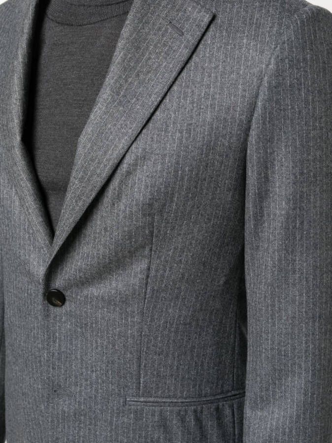 D4.0 Blazer met enkele rij knopen Grijs