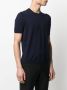 D4.0 Fijngebreid T-shirt Blauw - Thumbnail 3