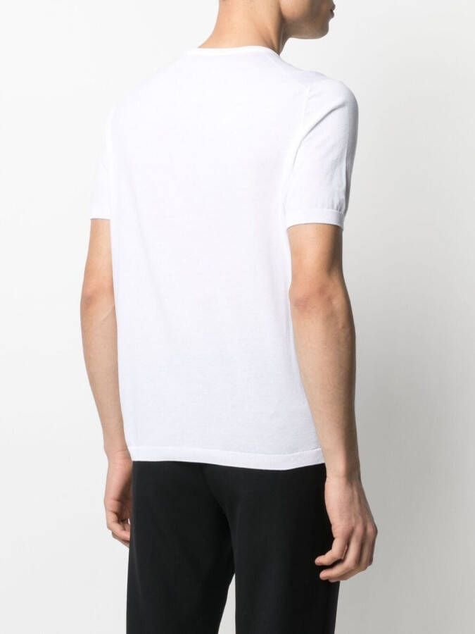 D4.0 Fijngebreid T-shirt Wit