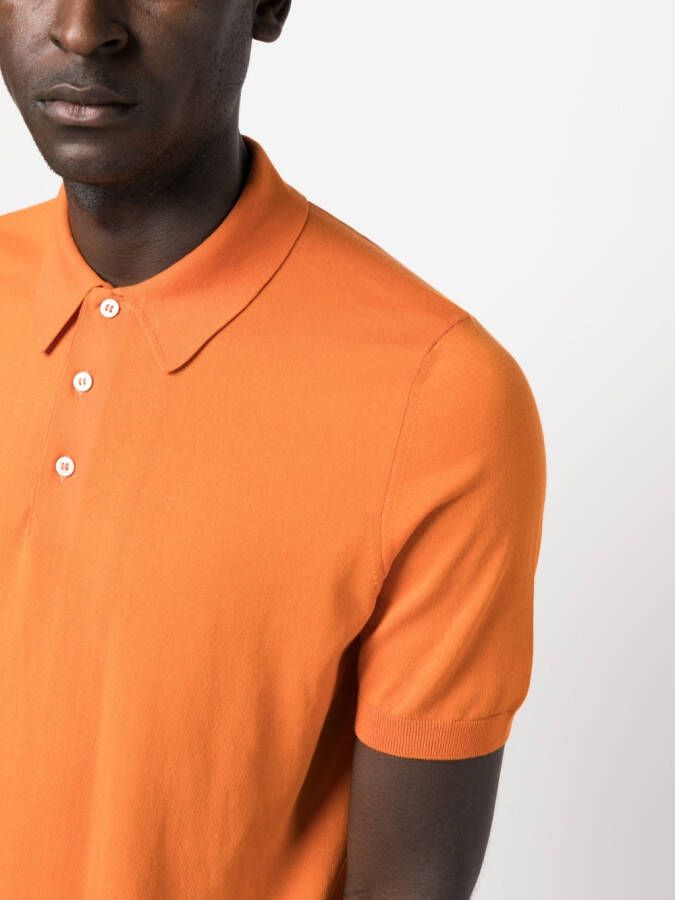 D4.0 Katoenen poloshirt Oranje
