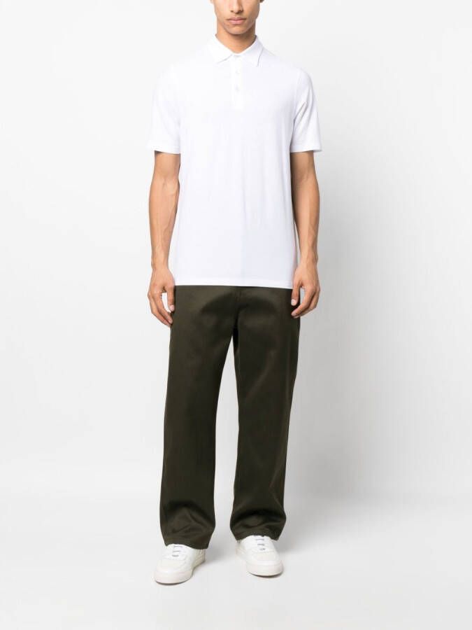 D4.0 Katoenen poloshirt Wit