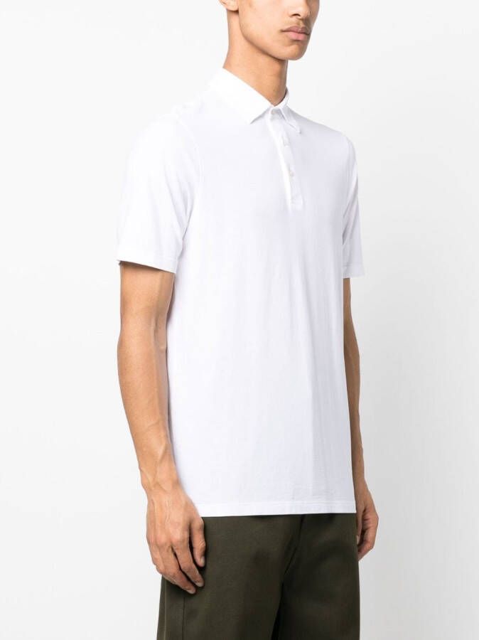 D4.0 Katoenen poloshirt Wit