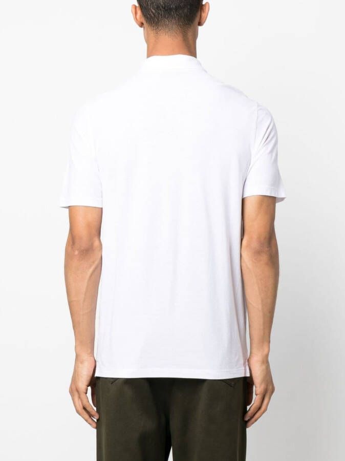 D4.0 Katoenen poloshirt Wit
