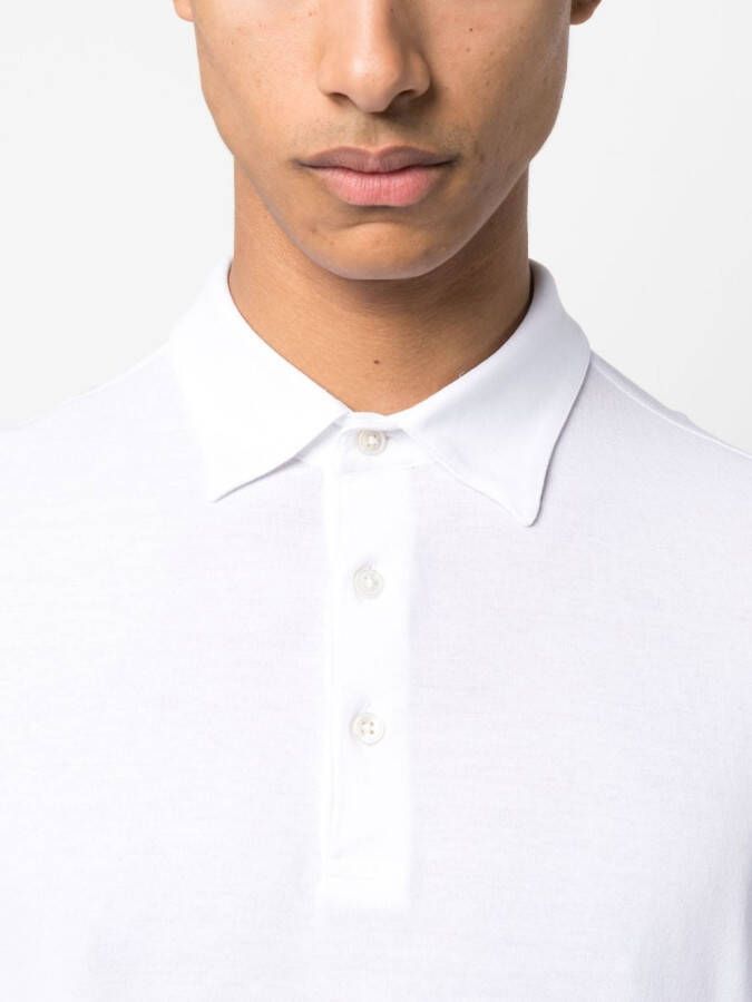 D4.0 Katoenen poloshirt Wit