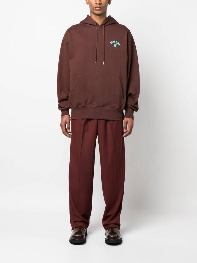 Daily Paper Hoodie met grafische print Bruin