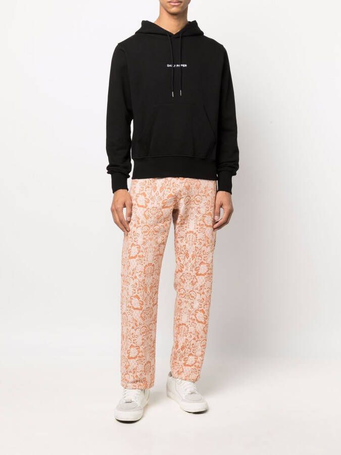 Daily Paper Hoodie met geborduurd logo Zwart