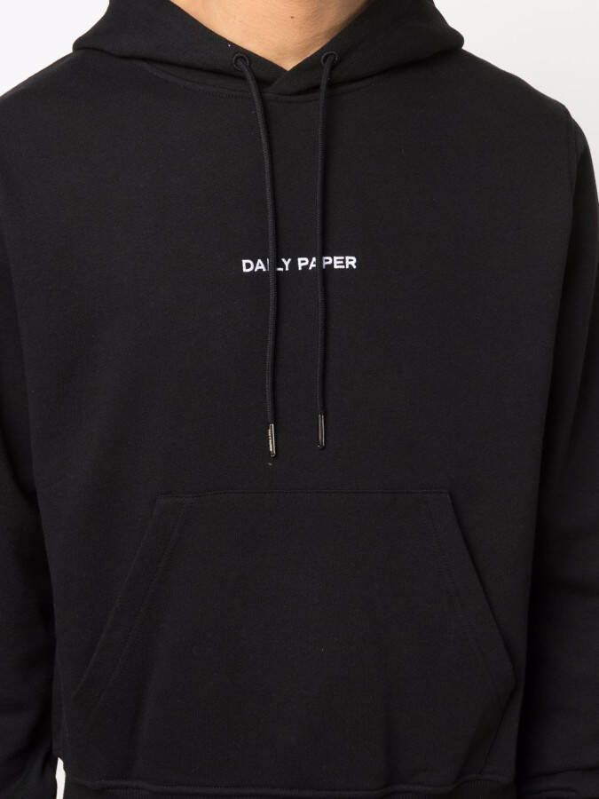 Daily Paper Hoodie met geborduurd logo Zwart