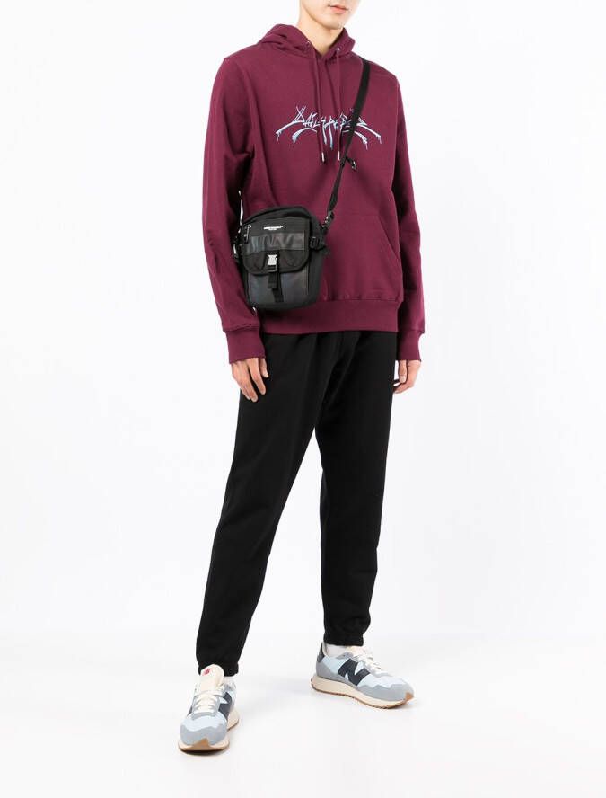 Daily Paper Hoodie met logoprint Rood