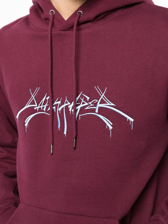 Daily Paper Hoodie met logoprint Rood