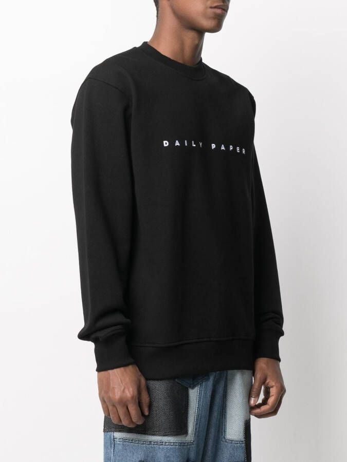 Daily Paper Sweater met geborduurd logo Zwart