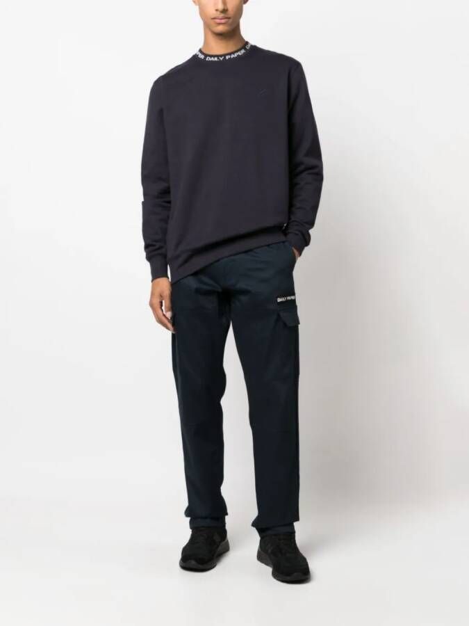 Daily Paper Sweater met logoprint Blauw