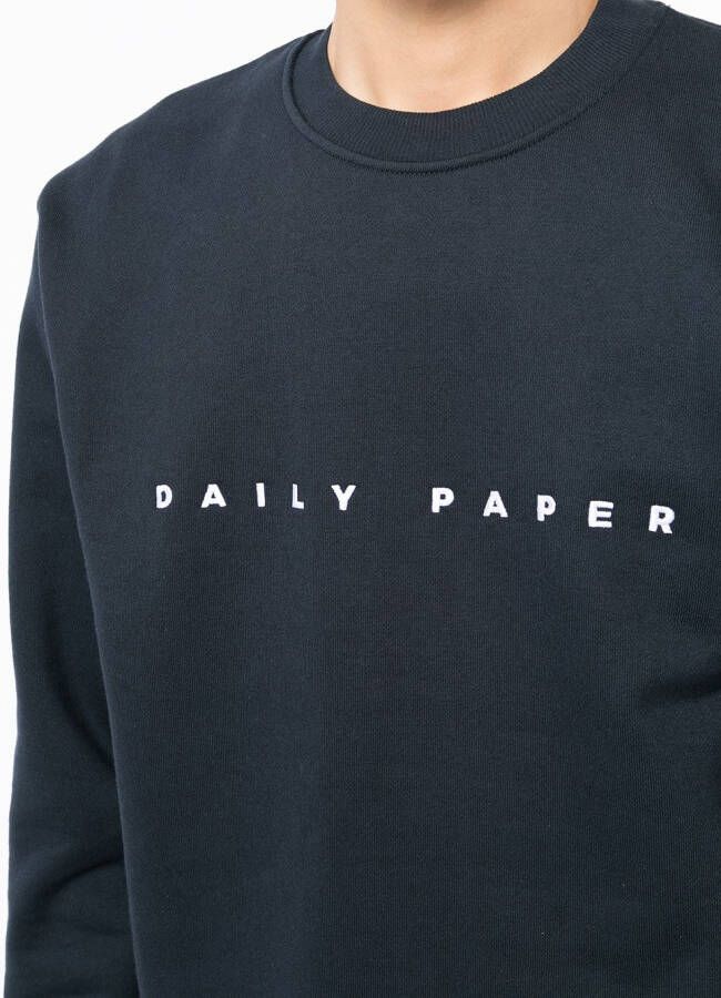 Daily Paper Sweater met logoprint Blauw