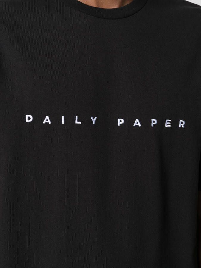 Daily Paper T-shirt met geborduurd logo Zwart