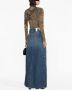 DARKPARK Denim maxi-rok Blauw - Thumbnail 4