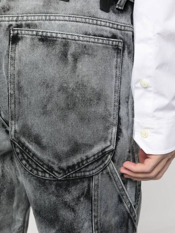 DARKPARK Jeans met gebleekt effect Zwart