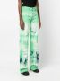 DARKPARK Jeans met tie-dye print Groen - Thumbnail 3