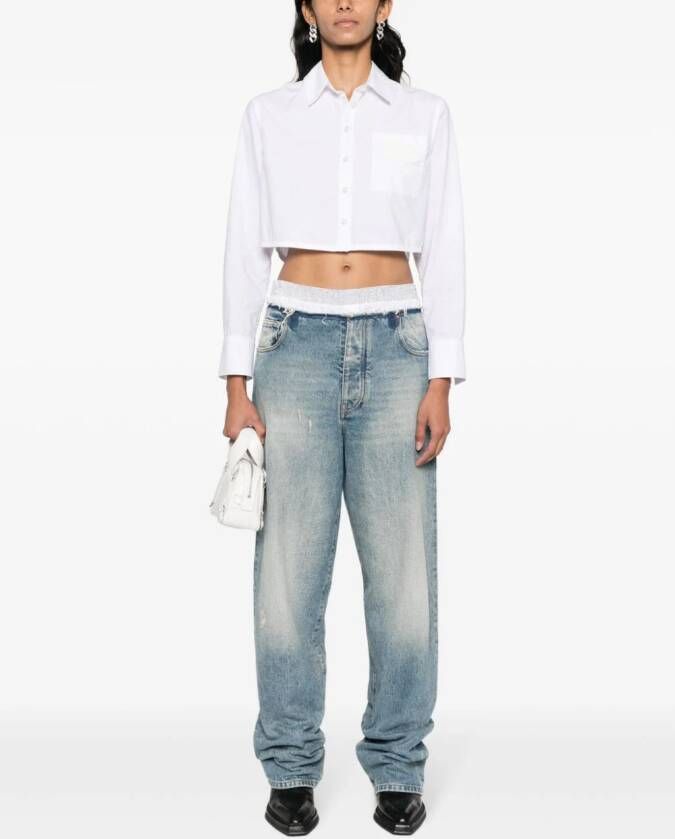 DARKPARK Jeans met vlakken Blauw