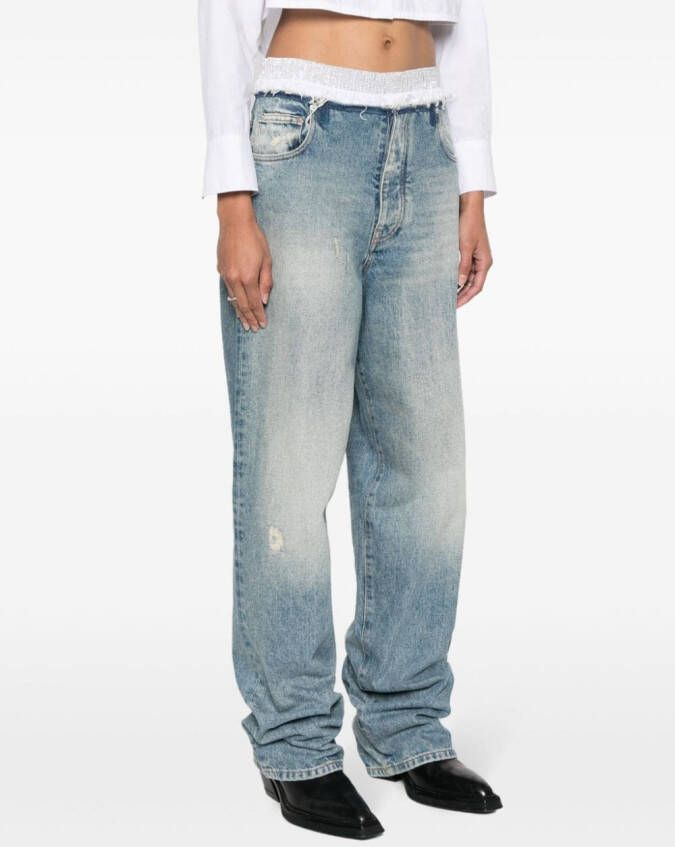 DARKPARK Jeans met vlakken Blauw