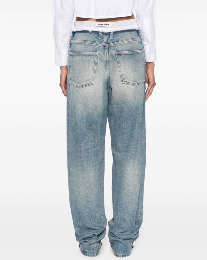 DARKPARK Jeans met vlakken Blauw