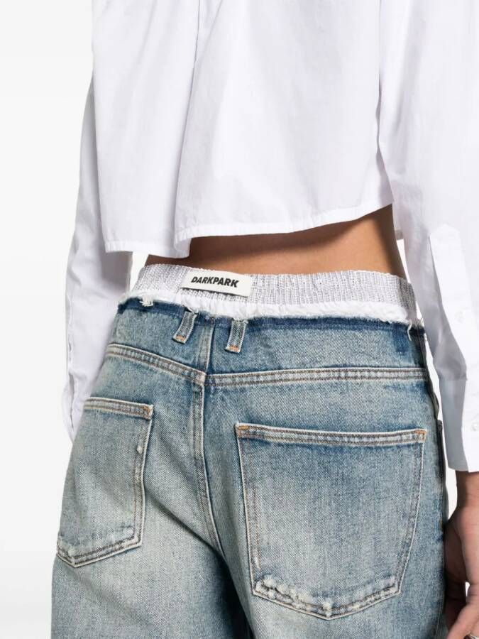 DARKPARK Jeans met vlakken Blauw