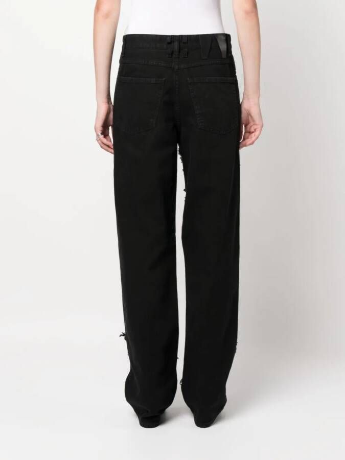 DARKPARK Jeans verfraaid met kristallen Zwart