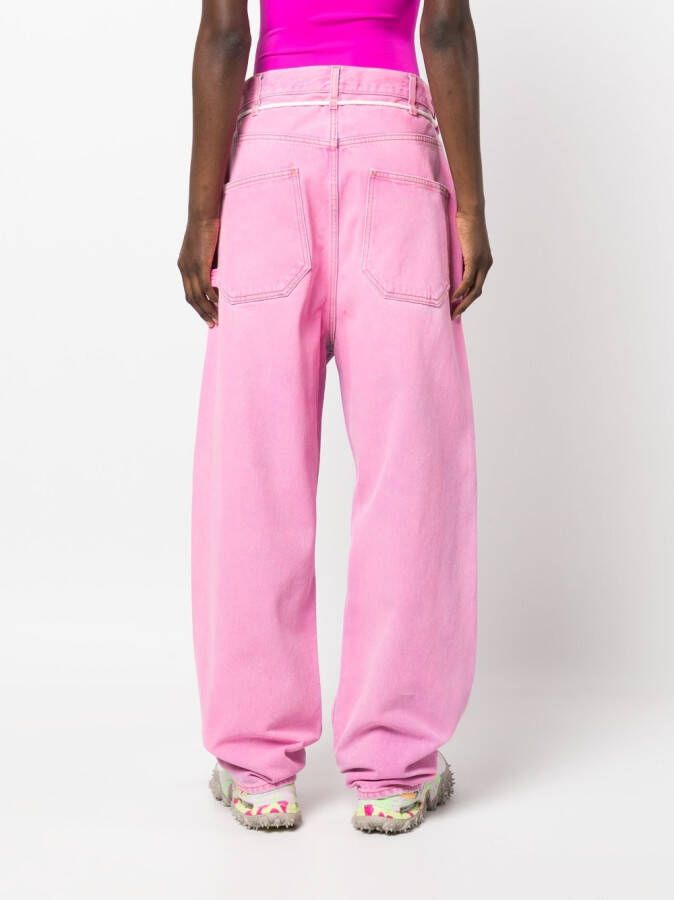 DARKPARK Jeans met wijde pijpen Roze