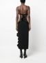 David Koma Asymmetrische jurk Zwart - Thumbnail 4