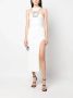 David Koma Midi-jurk met decoratieve gesp Wit - Thumbnail 2