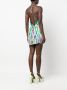 David Koma Mini-jurk met abstracte print Paars - Thumbnail 4