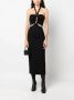 David Koma Mini-jurk met geknoopt detail Zwart - Thumbnail 2