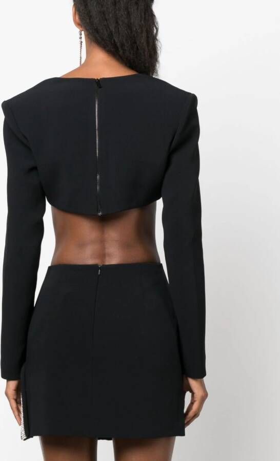David Koma Cropped top Zwart