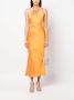 David Koma Asymmetrische jurk Oranje - Thumbnail 2