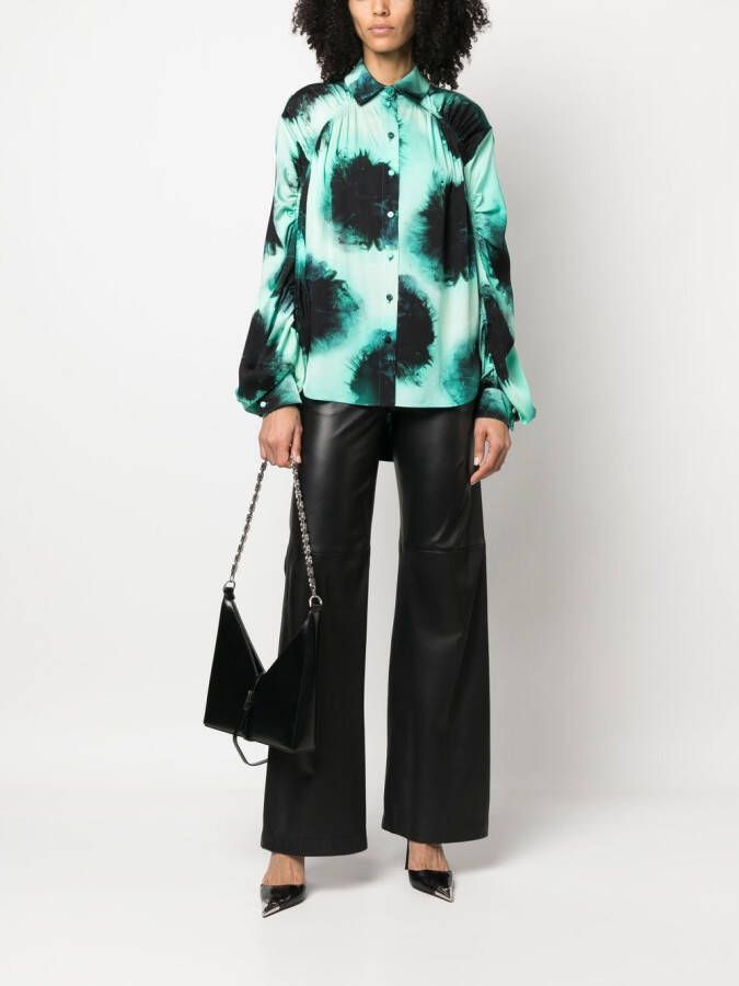 Del Core Blouse met abstracte print Groen