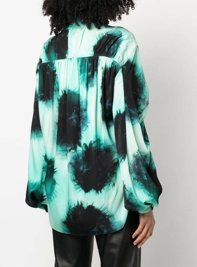 Del Core Blouse met abstracte print Groen