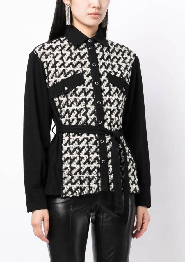 Del Core Blouse met gestrikte taille Zwart