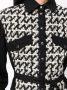 Del Core Blouse met gestrikte taille Zwart - Thumbnail 5