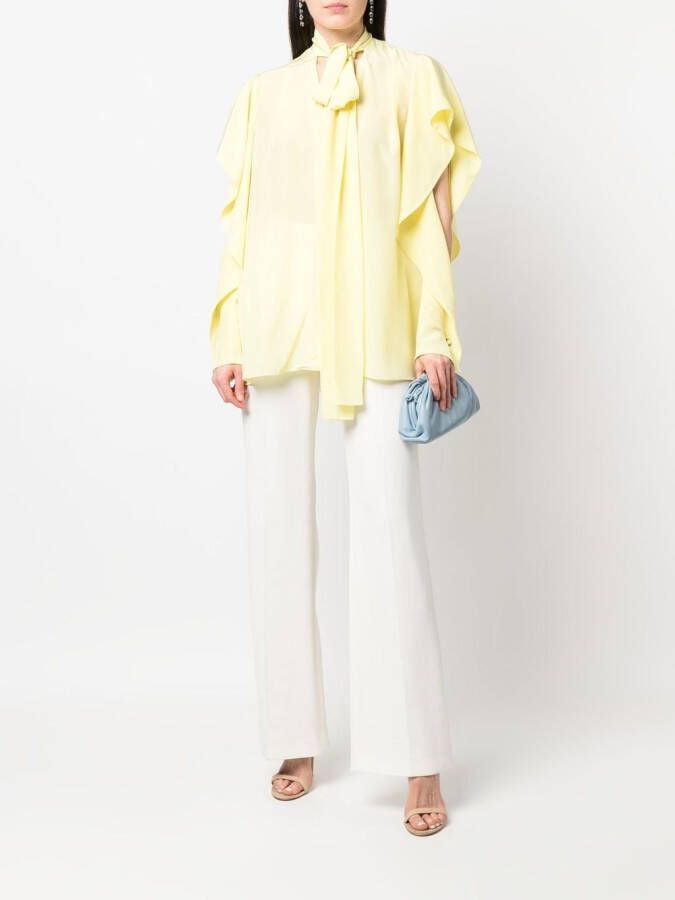 Del Core Blouse met ruches Geel