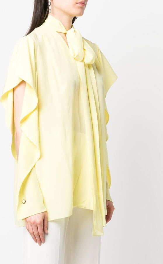 Del Core Blouse met ruches Geel