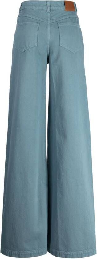 Del Core Broek met wijde pijpen Blauw
