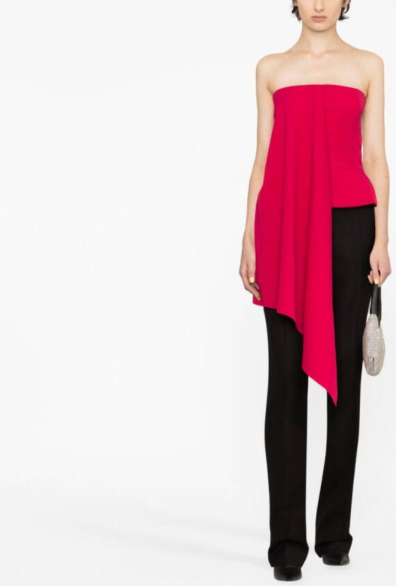 Del Core Strapless top Rood