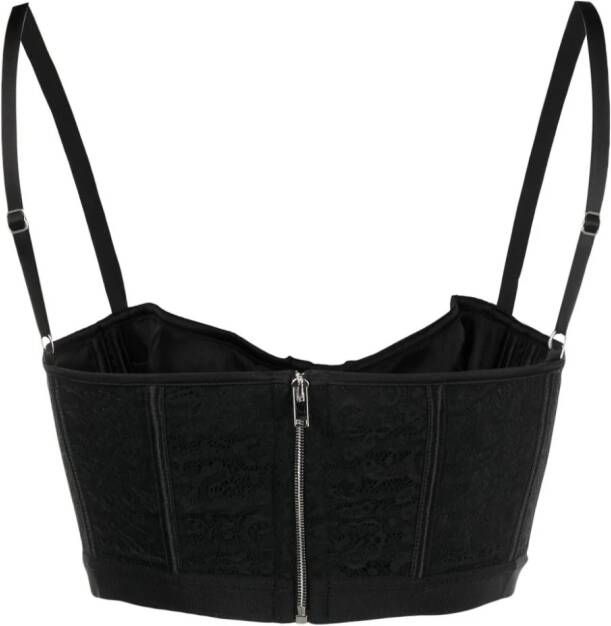 Del Core Bustier top Zwart