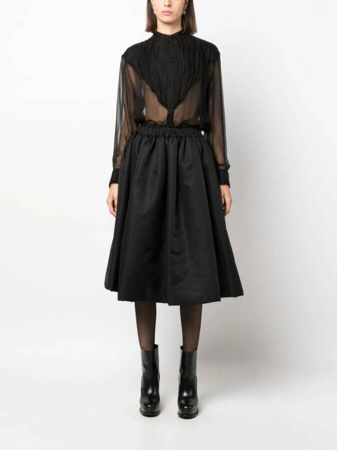 Del Core Zijden blouse Zwart