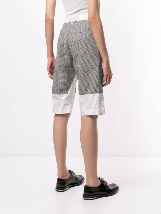 Delada Shorts met colourblocking Wit