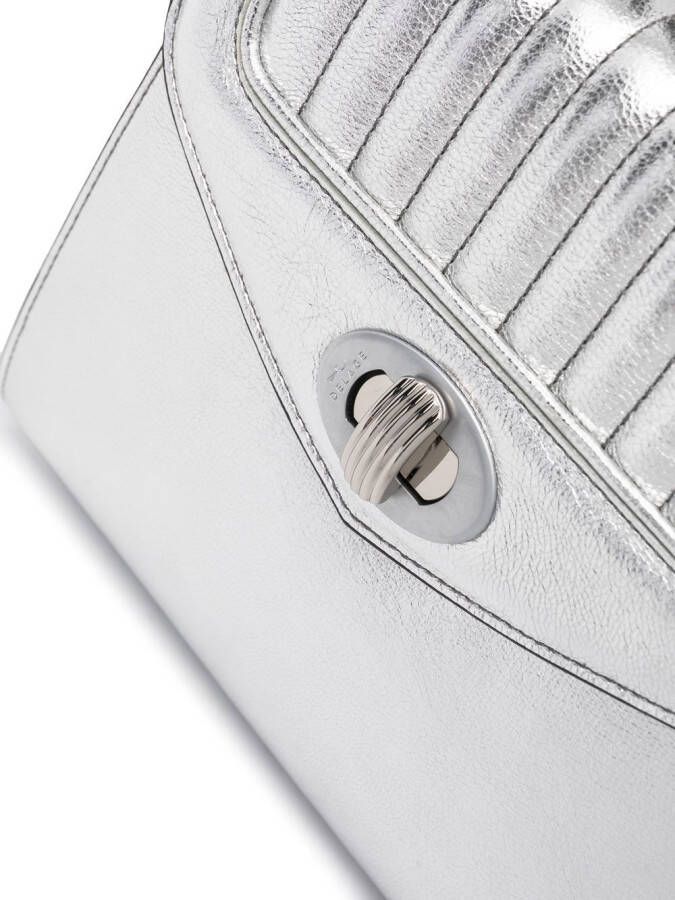 DELAGE Freda leren shopper Grijs