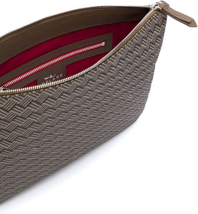 DELAGE Pochette Plate GM clutch Bruin