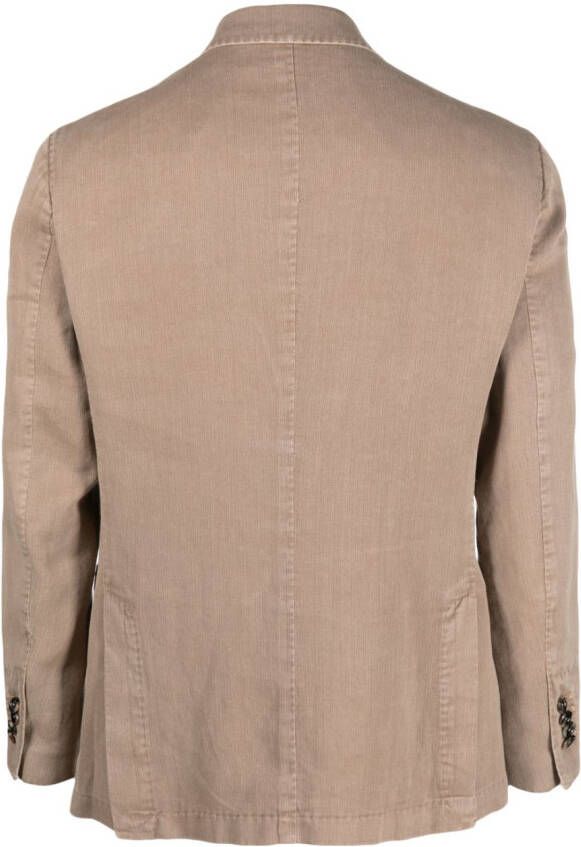Dell'oglio Blazer met dubbele rij knopen Beige